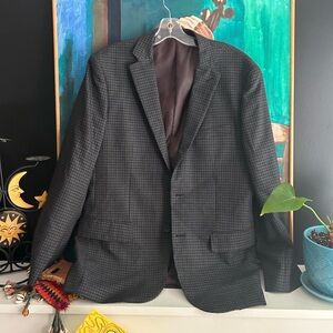 Haight & Ashbury Charcoal Checkered Blazer 42